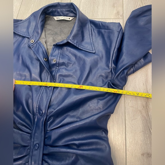 Zara Faux Leather Midi Dress - Picture 14 of 16